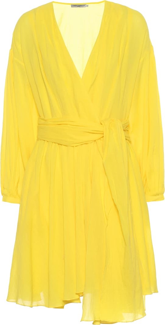 Three Graces London Carina cotton wrap dress
