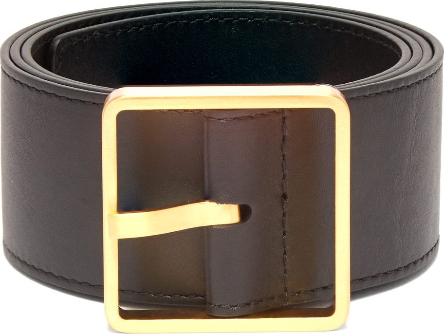 ROCHAS Square-buckle leather belt