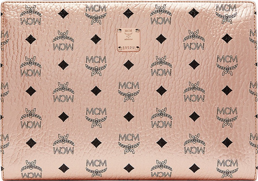 MCM Original Visetos Medium Pouch Bag