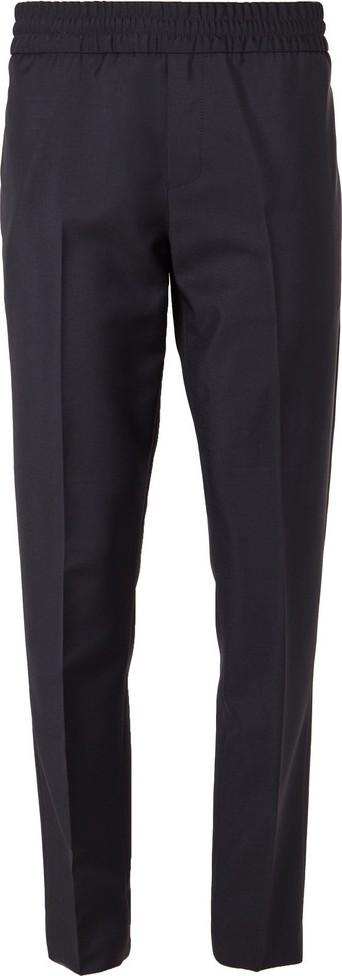 Acne Studios Navy Ryder Wool and Mohair-Blend Drawstring Trousers