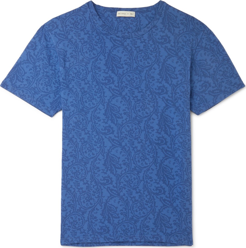Etro Paisley-Print Cotton-Jersey T-Shirt