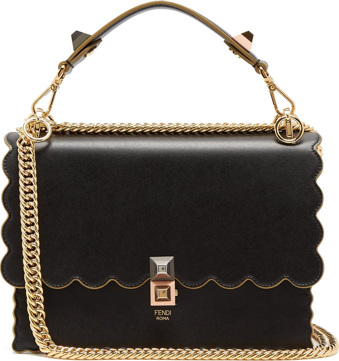Fendi Kan I leather shoulder bag