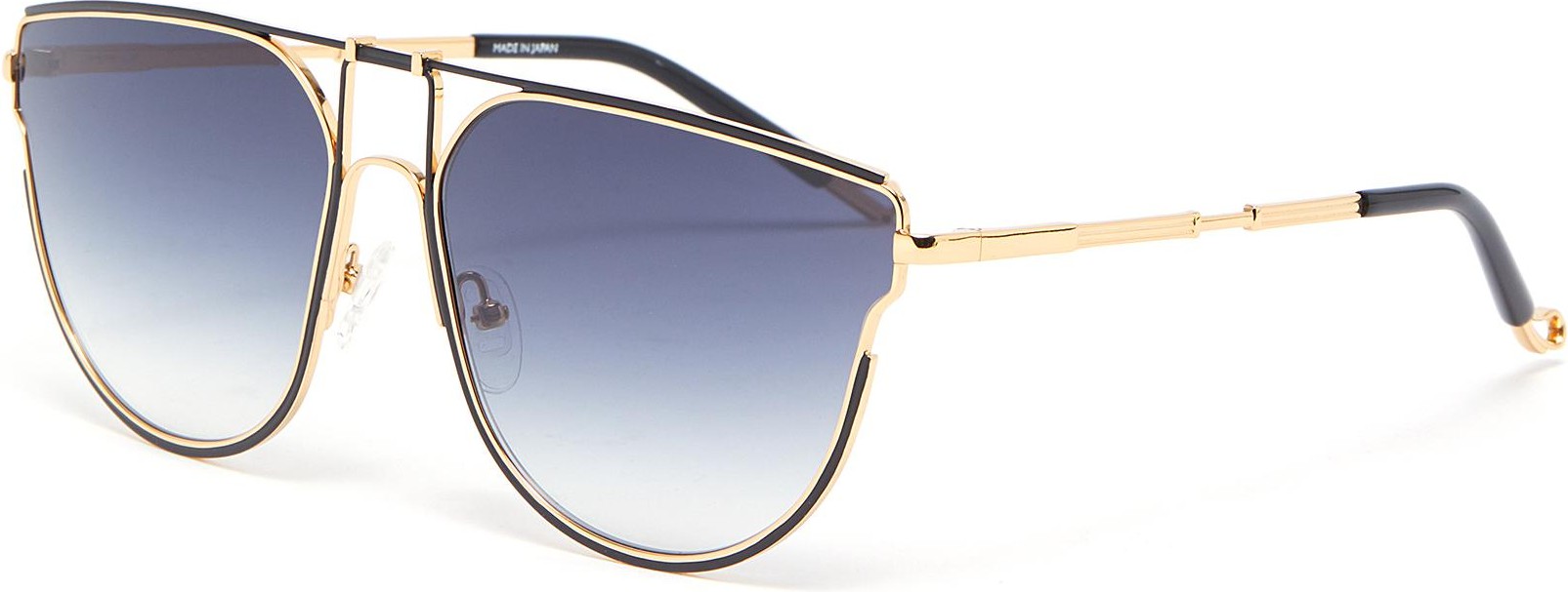 Matthew Williamson 'D' metal frame gradient lenses sunglasses