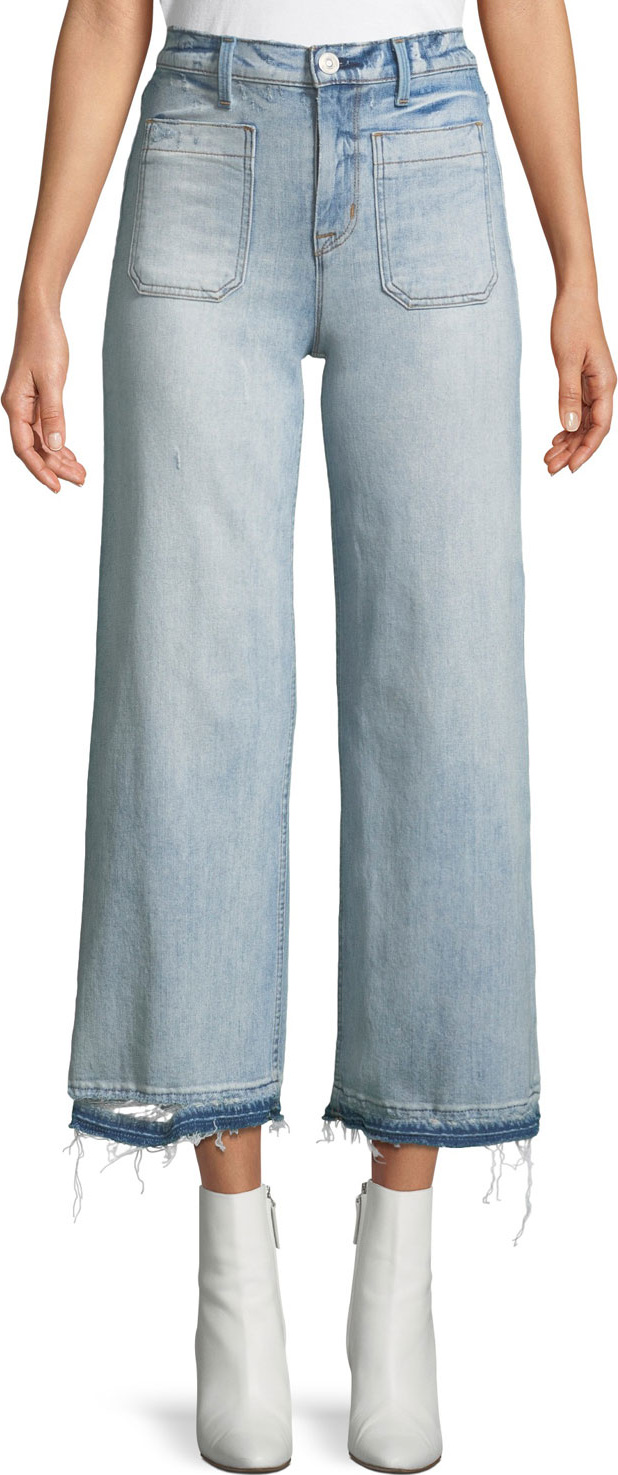 Hudson Holly Cropped Wide-Leg Jeans