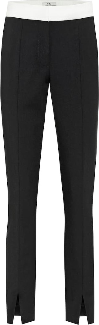 Tibi Anson stretch-crêpe slim pants