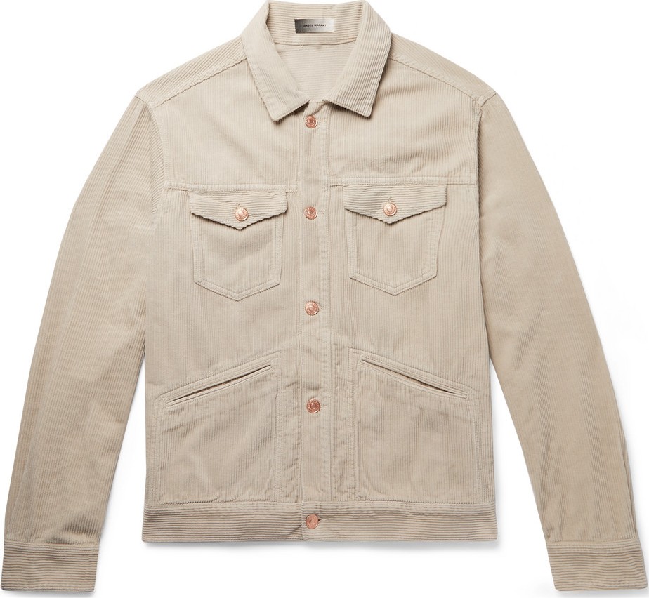Isabel Marant Cotton-Corduroy Trucker Jacket