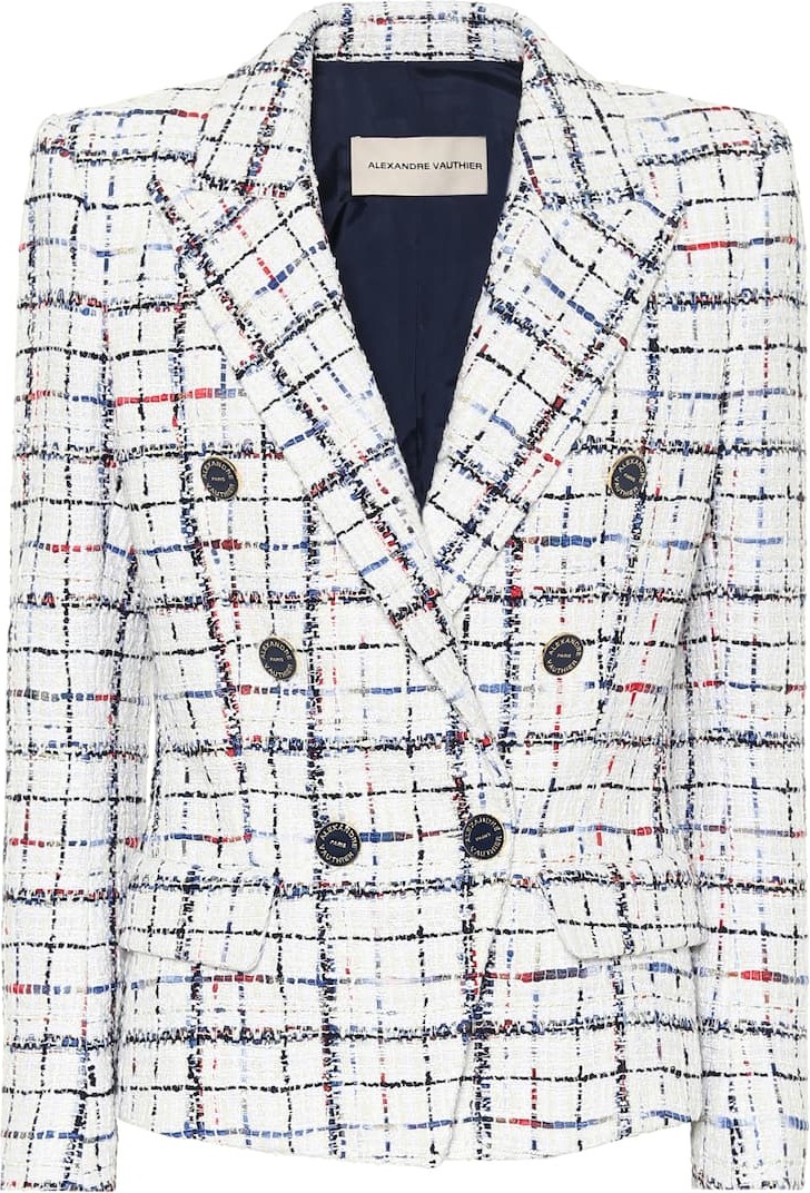 Alexandre Vauthier Checked tweed blazer