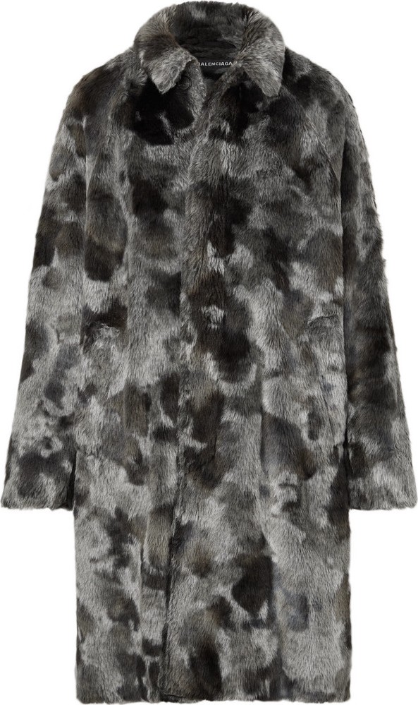 Balenciaga Oversized Faux Fur Coat