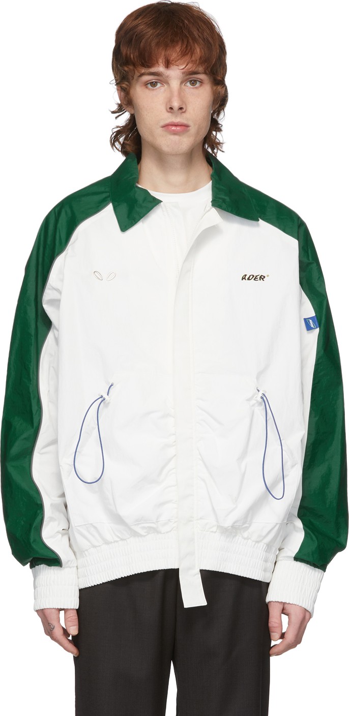 ADER error White & Green Tort.og Jacket
