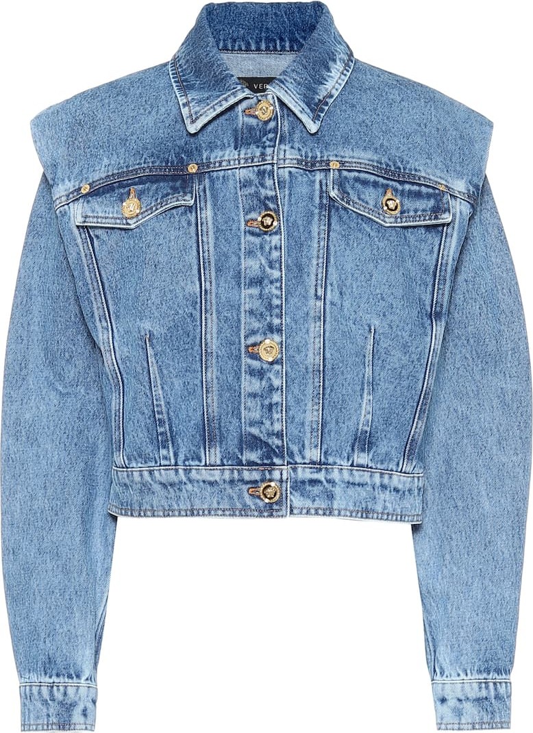 Versace Cropped denim jacket