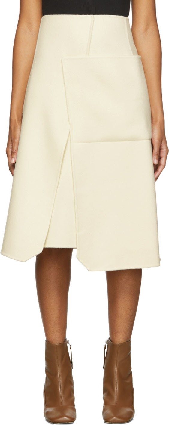Sportmax Off-White Cris Skirt