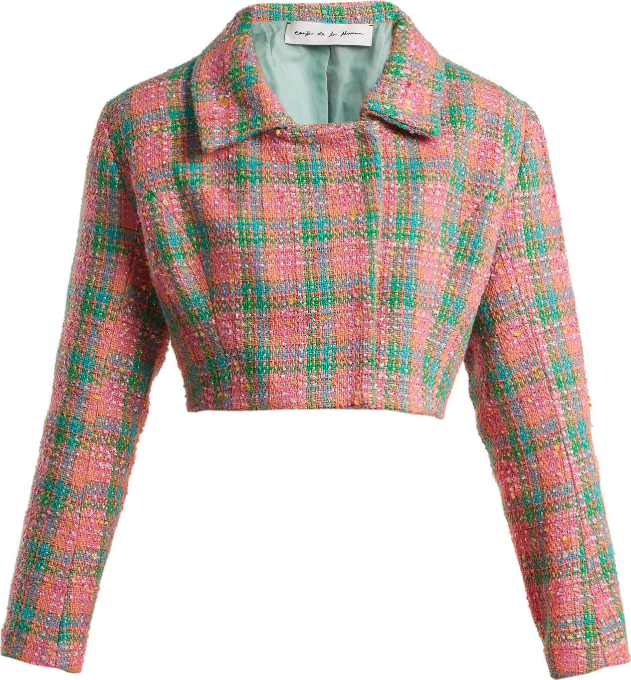 Emilio De La Morena Angeles cropped tweed jacket