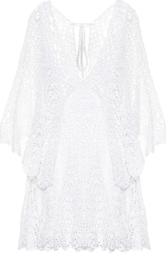 Anna Kosturova Chloé crochet cotton minidress