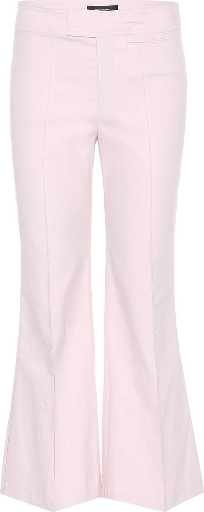 Isabel Marant Lyre flared cotton-blend trousers