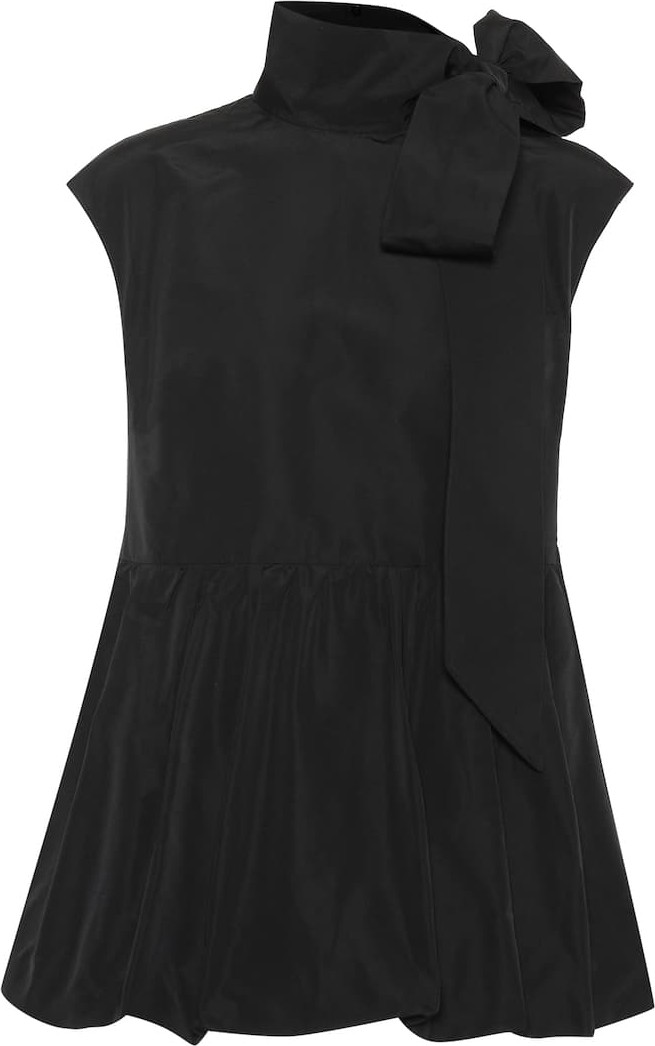 Valentino Cotton-blend faille top