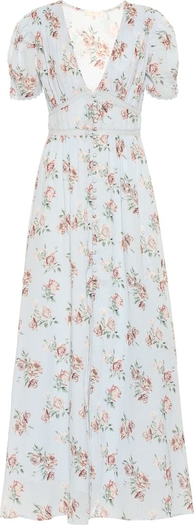 LOVESHACKFANCY Stacy floral cotton dress