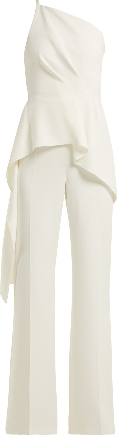Roland Mouret Charlesworth asymmetric peplum jumpsuit