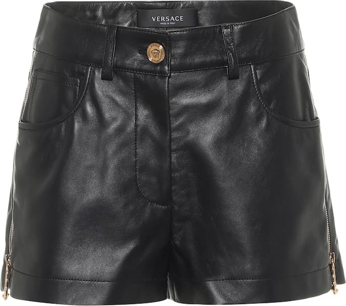 Versace Leather shorts