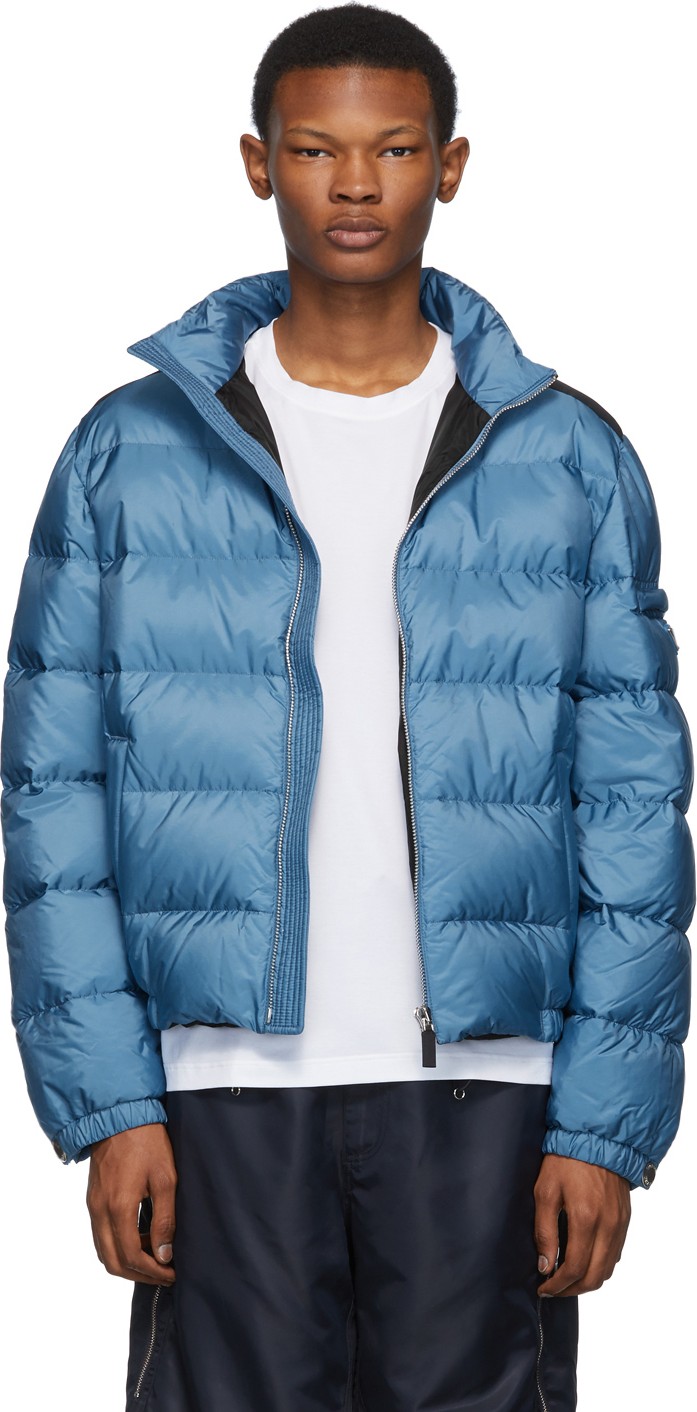 Prada Blue Down Nylon Jacket