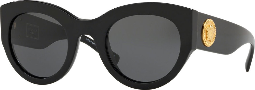 Versace Acetate Monochromatic Cat-Eye Sunglasses
