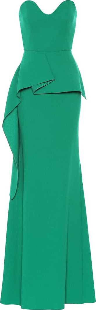 Roland Mouret Bond wool crêpe gown