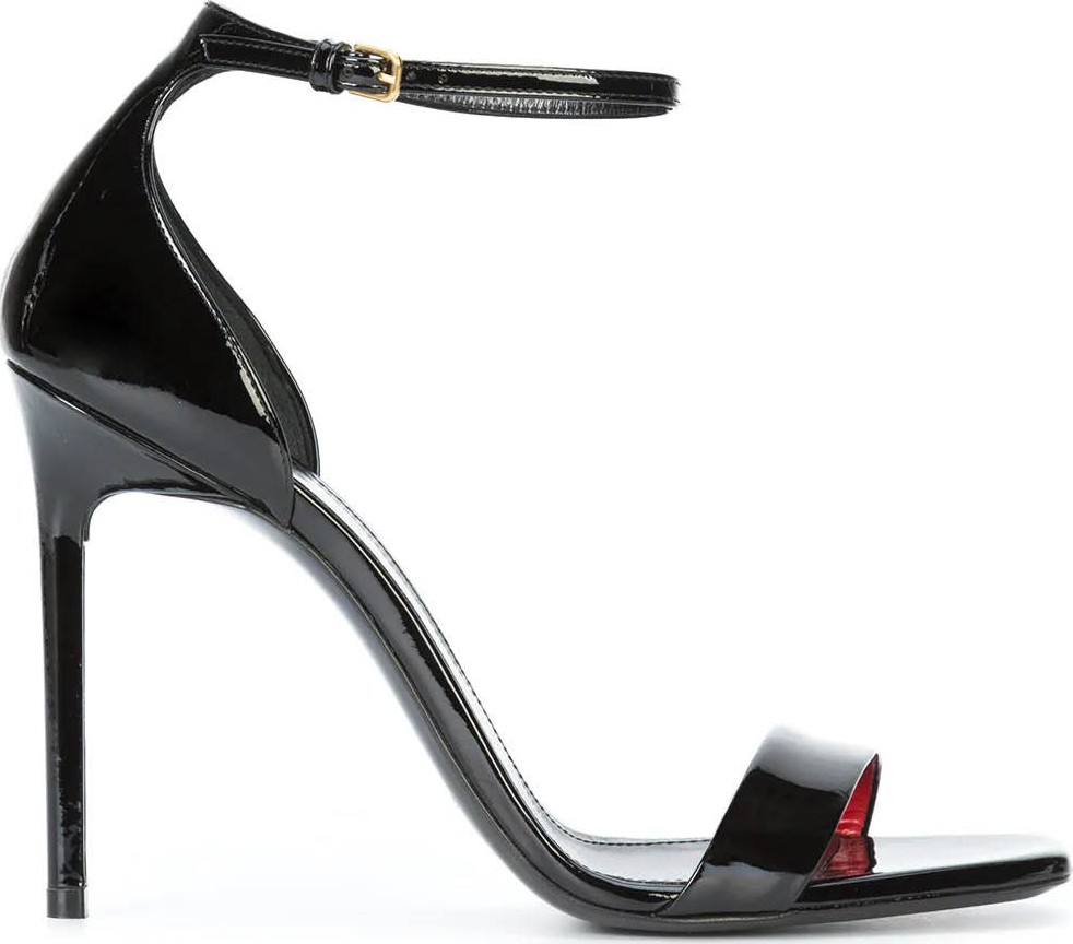 Saint Laurent Jane 105 patent strappy heels