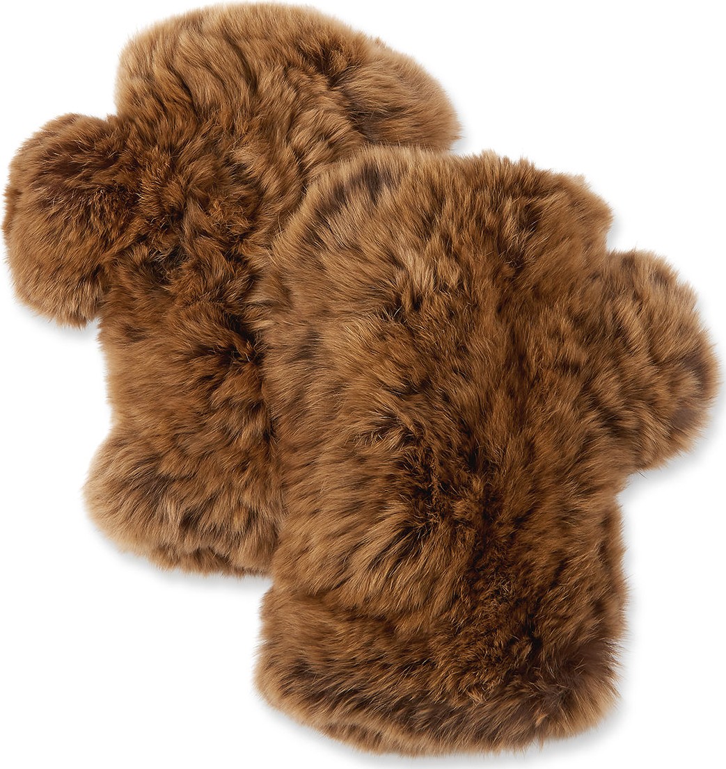 Surell Fingerless Fur Mittens