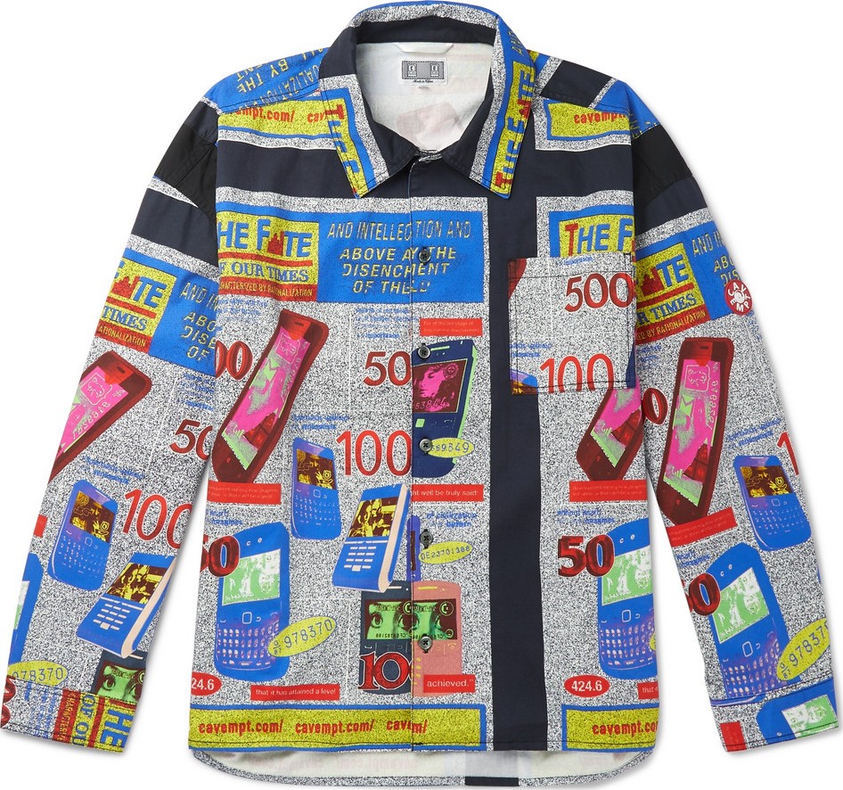 Cav Empt Printed Cotton-Twill Shirt