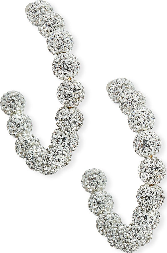 Lele Sadoughi Stardust Crystal Hoop Earrings