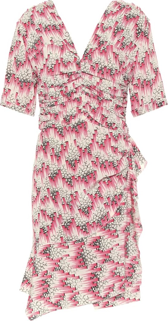 Isabel Marant Arodie printed stretch-silk minidress