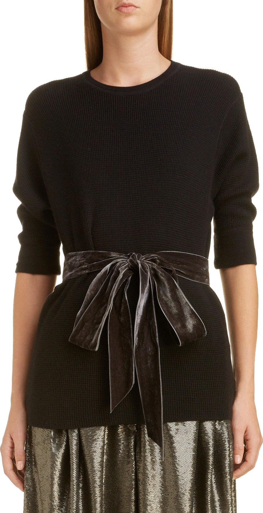 MARC JACOBS Bow Detail Thermal Sweater