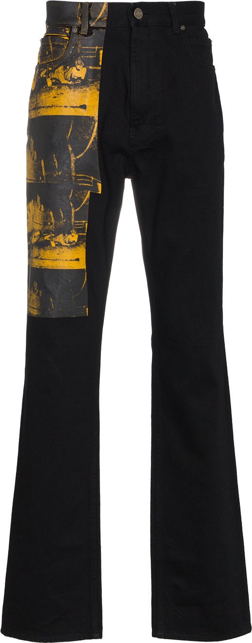 Calvin Klein 205W39NYC Calvin Klein x Andy Warhol car crash print jeans
