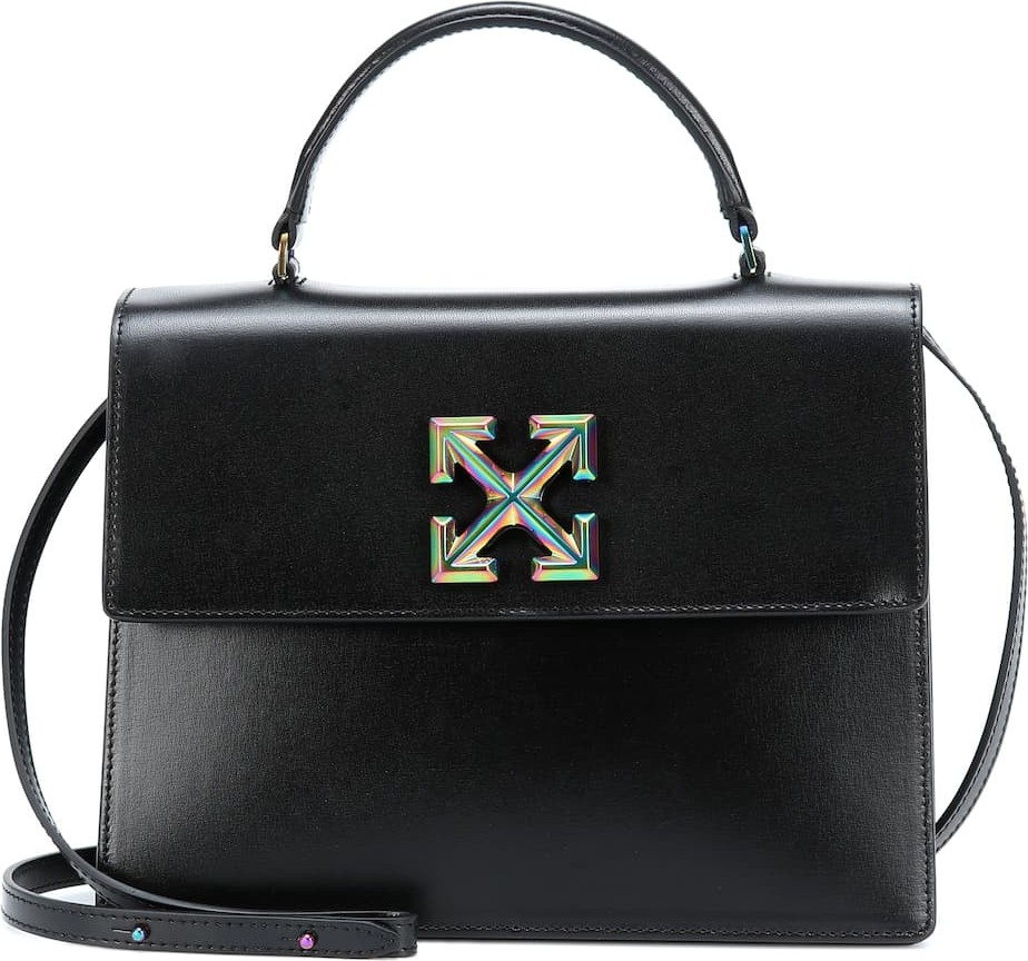 Off White Jitney 2.8 Twist leather tote