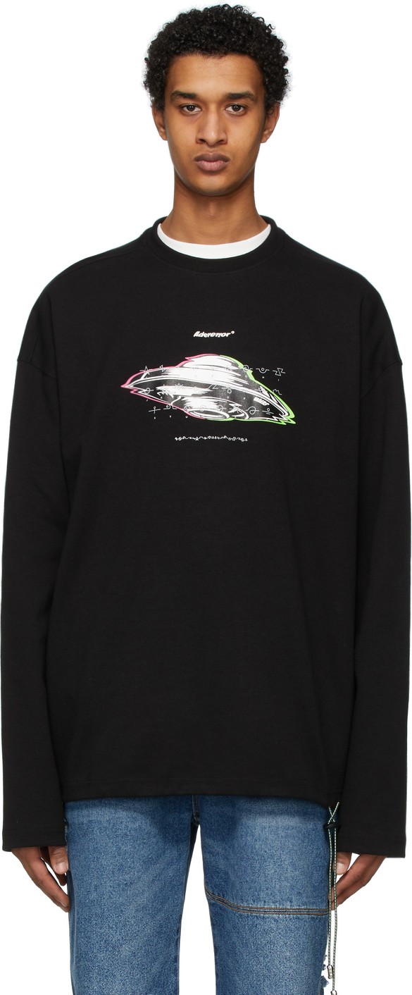 ADER error Black T-914 Long Sleeve T-Shirt