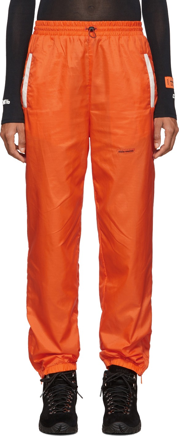 Heron Preston Orange Nylon Lounge Pants