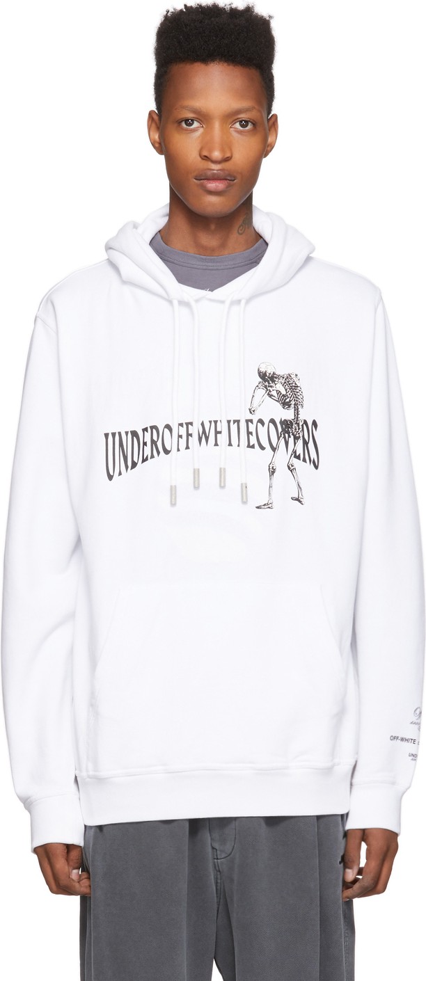 Off White White Undercover Edition Skeleton RVRS Arrows Hoodie