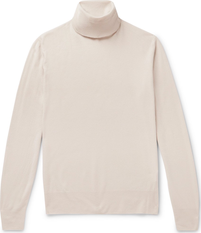 Loro Piana Dolcevita Slim-Fit Baby Cashmere Rollneck Sweater