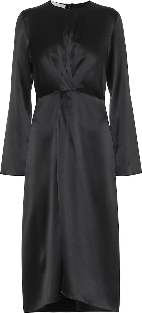 Vince Silk satin midi dress