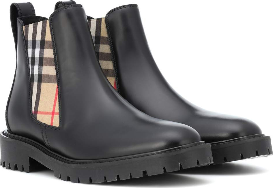 Burberry London England Leather Chelsea boots