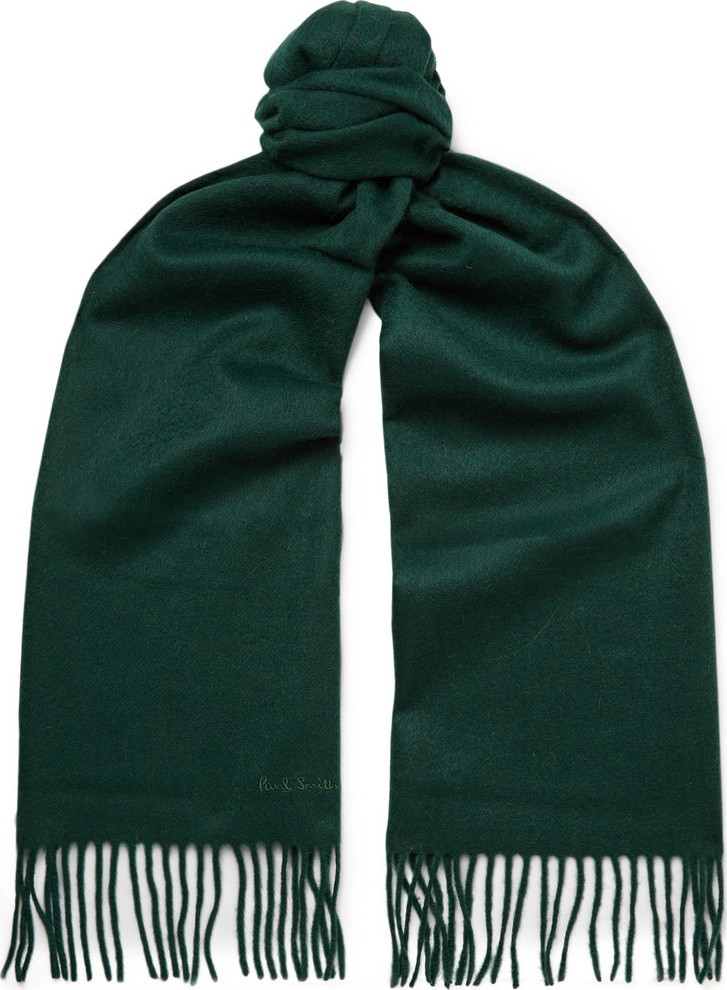 Paul Smith Fringed Cashmere Scarf