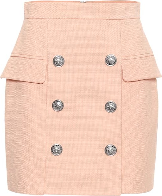 Balmain Cotton miniskirt