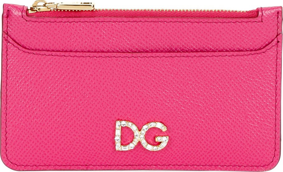 Dolce & Gabbana St. Dauphine Crystal-DG Zip Card Case