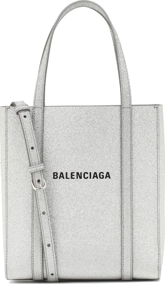 Balenciaga Everyday XXS glitter leather tote