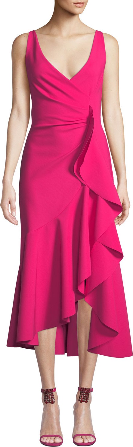 La Petite Robe di Chiara Boni Flounce-Ruffle Sleeveless Dress