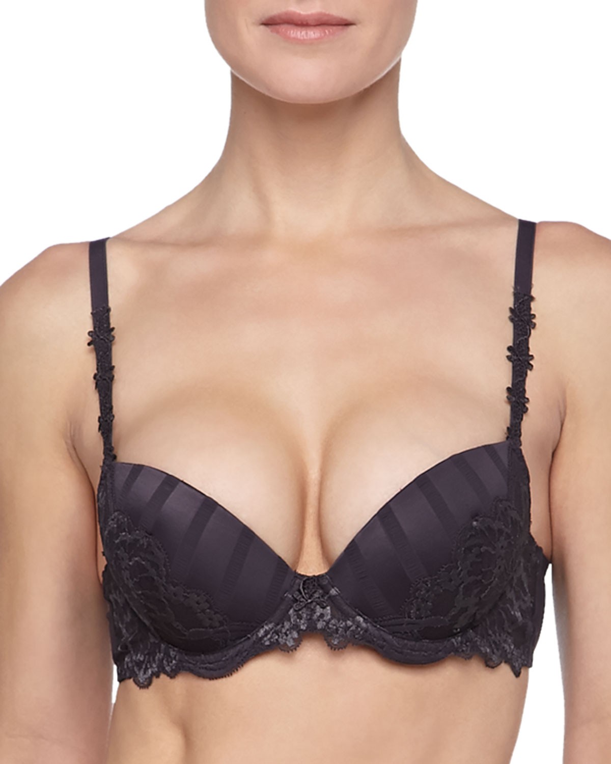 Simone Perele Amour Lace Pushup Bra, Anthracite