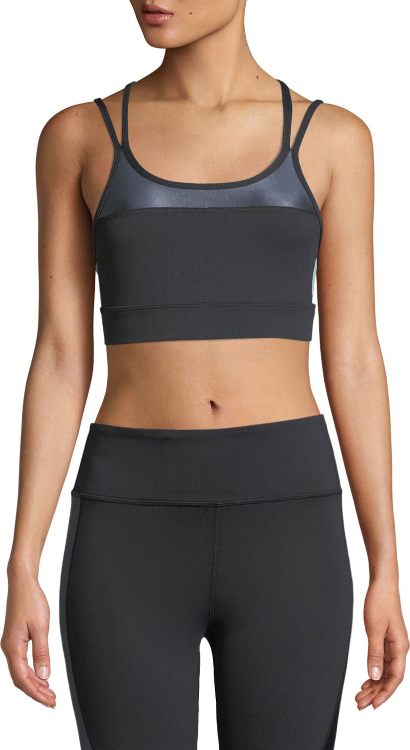 ALALA Block Double-Strap Mid-Impact Sports Bra