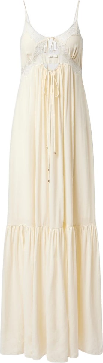 Chloe - Lace-trimmed silk crêpe de chine maxi dress