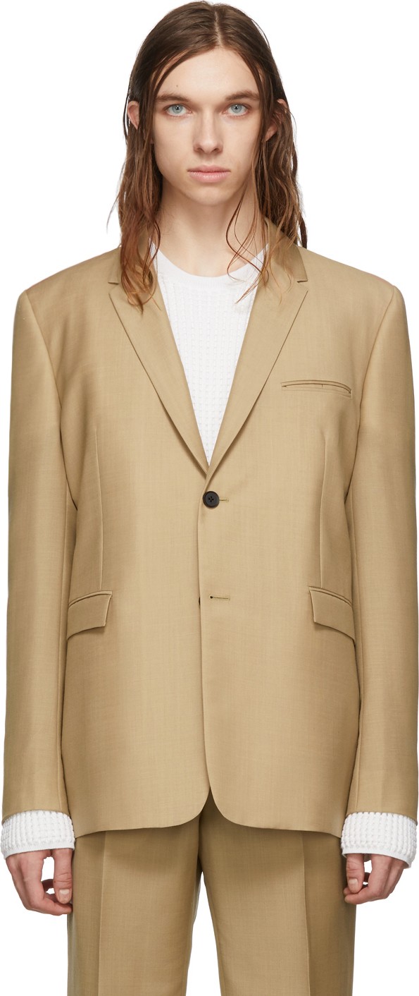 Bottega Veneta Tan Wool Blazer