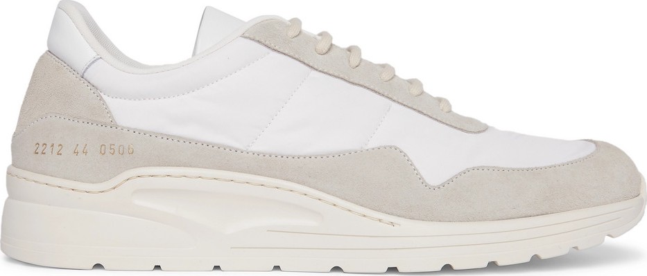 Common Projects Cross Trainer Suede, Nylon and Leather Sneakers