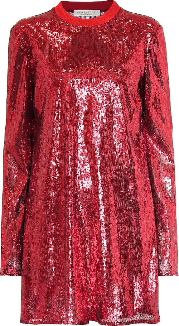 Philosophy Di Lorenzo Serafini Sequined minidress
